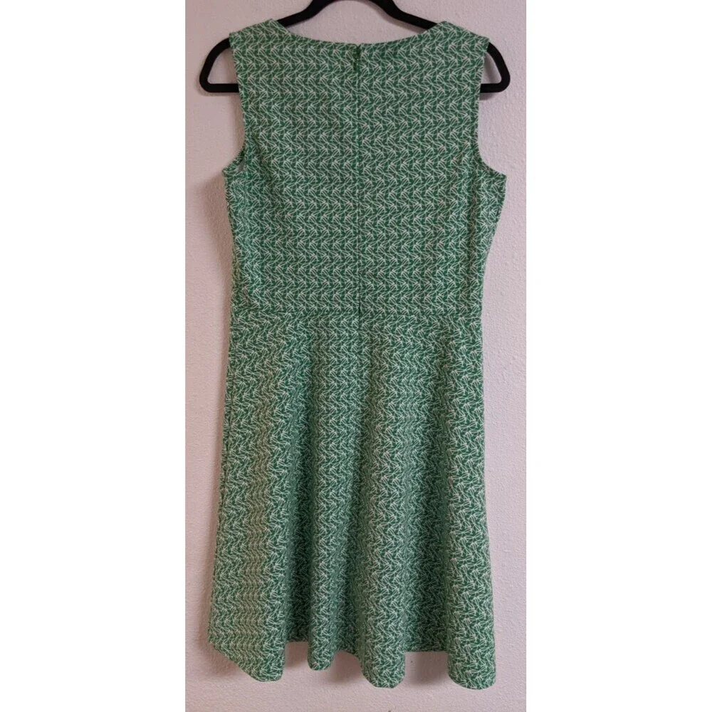 Talbots Ponte Knit Sleeveless Fit & Flare Sunglass Novelty Print Dress M - Picture 5 of 11
